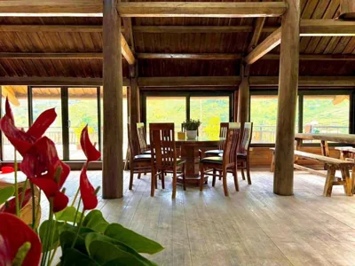 Bungaló Deluxe con vistas al jardín — Mướng và Valley Homestay Rice Field View Ta Van